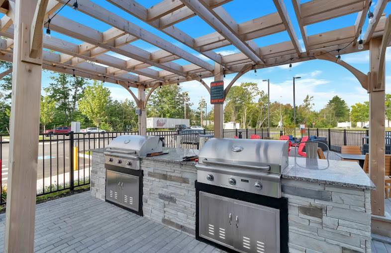 Outdoor kitchen and grills